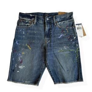 Polo Ralph Lauren Paint-Splatter Sullivan Slim Denim Short Boys 16